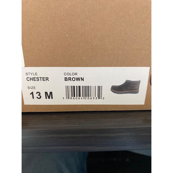WEATHERPROOF VINTAGE Men's Chester Faux-Leather Chukka Boots Brown Size 13M NIB - Picture 3 of 3